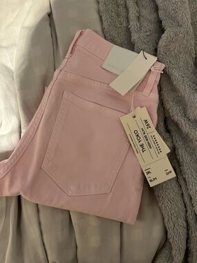 Denim Forum Skinny Jeans in Pastel Pink